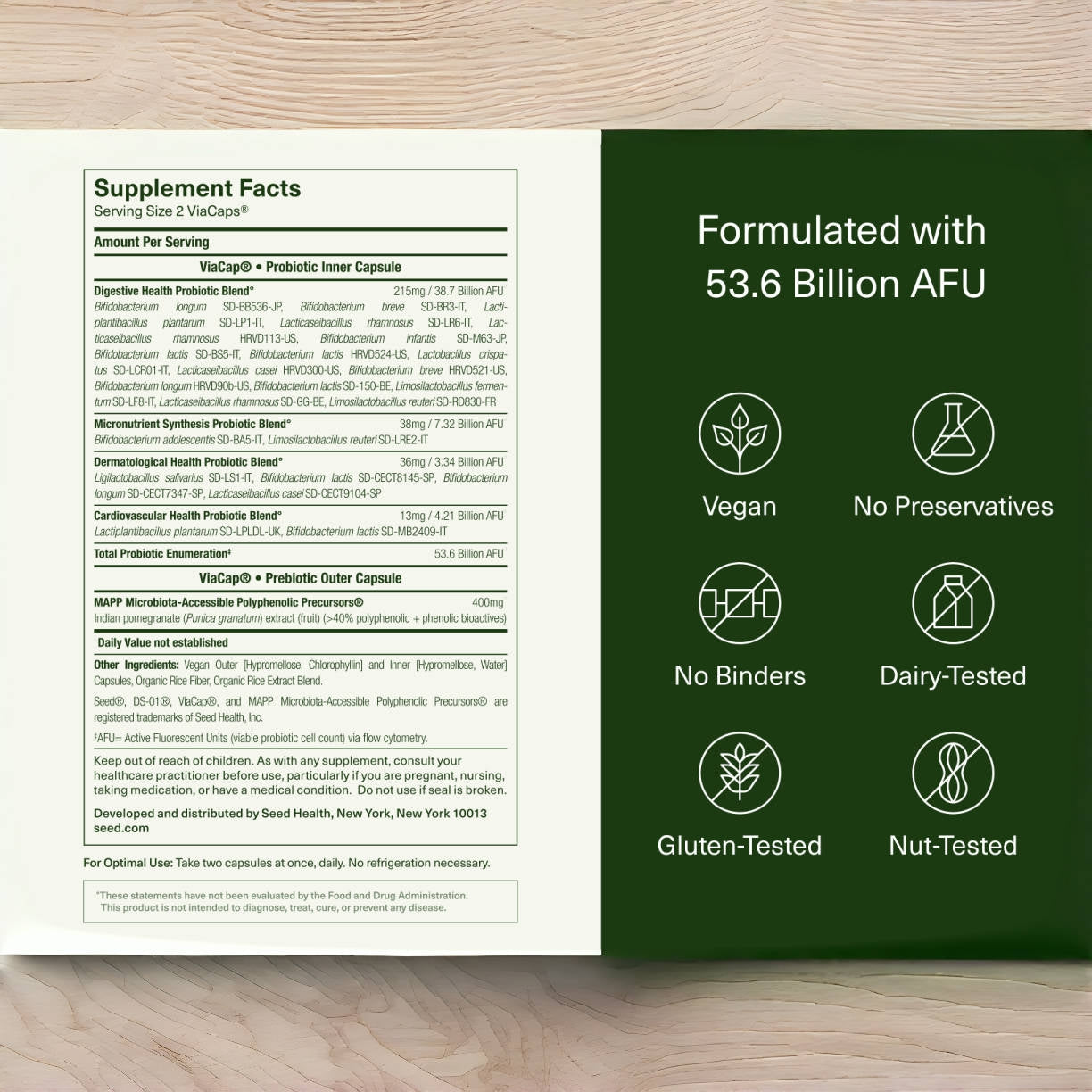 Seed DS-01 Daily Synbiotic 60 Capsules 30-Day Supply