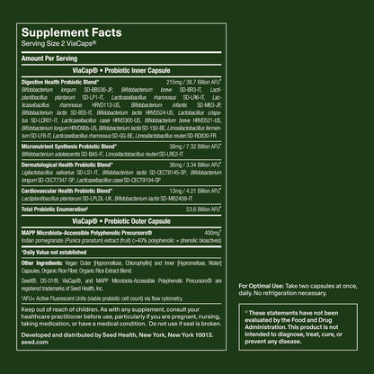 Seed DS-01 Daily Synbiotic 60 Capsules 30-Day Supply